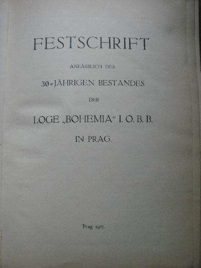 Festschrift+anl%C3%A4sslich+des+30+j%C3%A4hrigen+Bestandes+der+Loge+