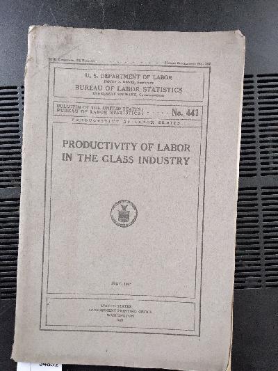 Productivity+of+Labor+in+the+Glass+Industry