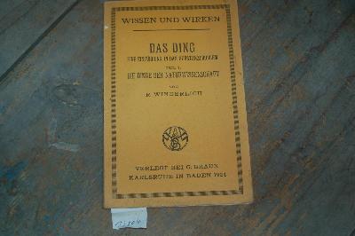 Das+Ding++Eine+Einf%C3%BChrung+in+das+Substanzproblem++Teil+1++Die+Dinge+der+Naturwissenschaft