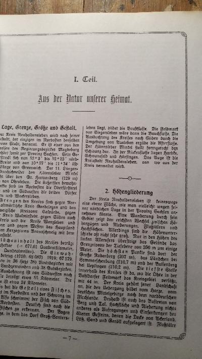 Heimatkunde des Kreises Neuhaldensleben - Front Cover