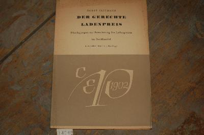 Der+gerechte+Ladenpreis++%C3%9Cberlegungen+zur+Berechnung+des+Ladenpreises+im+Buchhandel