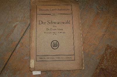 Der+Schwarzwald++Deutsche+Landschaftstypen+Heft+1