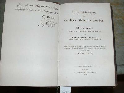 Die+Gesellschaftsverfassung+der+christlichen+Kirchen+im+Alterthum++Acht+Vorlesungen