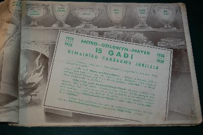 Metro Goldwyn Mayer 1924/25  1938/39  15 Gadi   (15 Jahre Metro Goldwyn Mayer Jubiläumsschrift in lettischer Sprache) - Front Cover