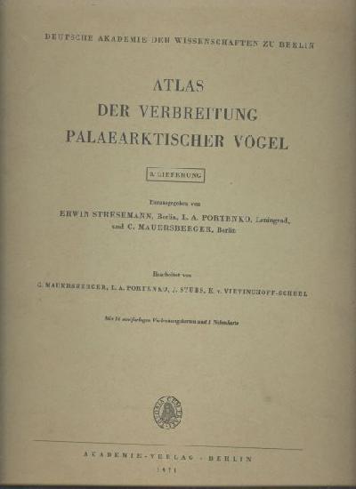 Atlas+der+Verbreitung+Palaearktischer+V%C3%B6gel++3.+Lieferung