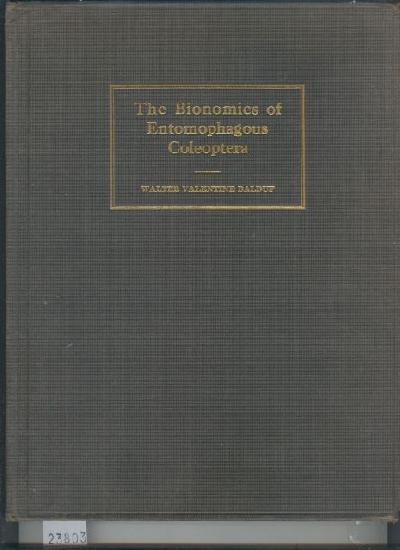 The+Bionomics+of+Entomophagous+Coleoptera
