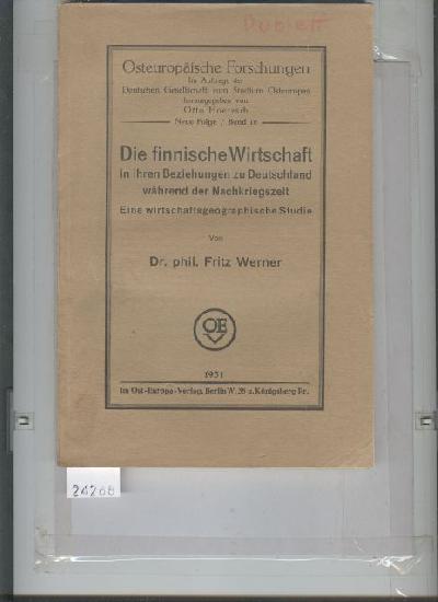 Die+finnische+Wirtschaft+in+ihren+Beziehungen+zu+Deutschland+w%C3%A4hrend+der+Nachkriegszeit