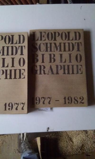 Leopold+Schmidt+Bibliographie+1930+-+1977+und+1977+-+1982