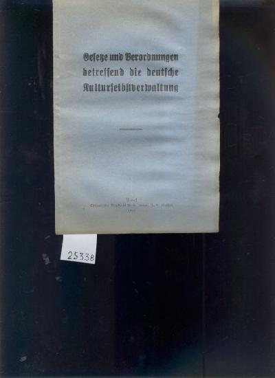 Gesetze+und+Verordnungen++betreffend+die+deutsche+Kulturselbstverwaltung