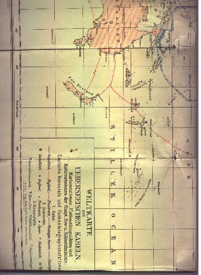 Weltkarte+mit+unterseeischen+Kabeln+1907