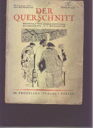 Der+Querschnitt++Heft+11+1929