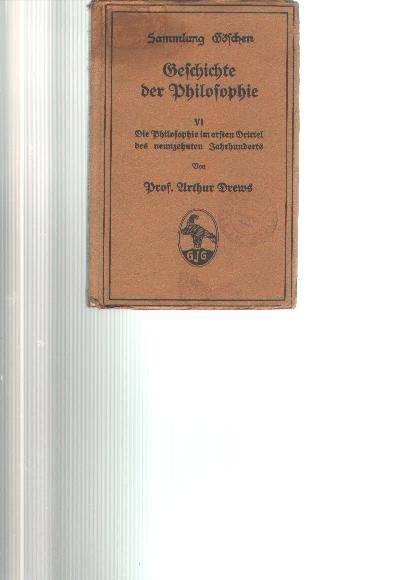 Geschichte+der+Philosophie+VI+++Die+Philosophie+im+ersten+Drittel+des+neunzehnten+Jahrhunderts