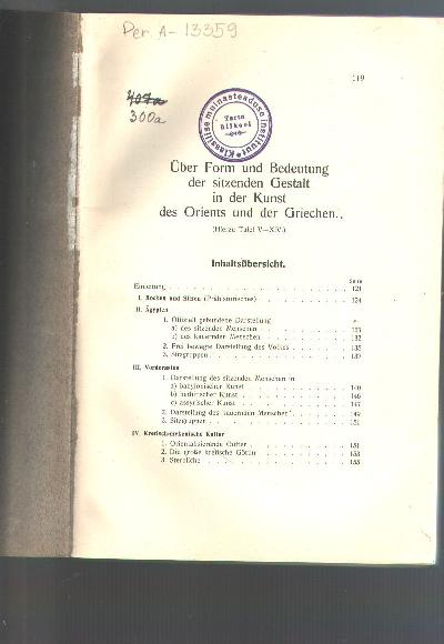 Mitteilungen+des+Deutschen+Arch%C3%A4ologischen+Instituts+Band+41+Drittes+Heft++%C3%9Cber+Form+und+Bedeutung+der+sitzenden+Gestalt+in+der+Kunst+des+Orients+und+der+Griechen