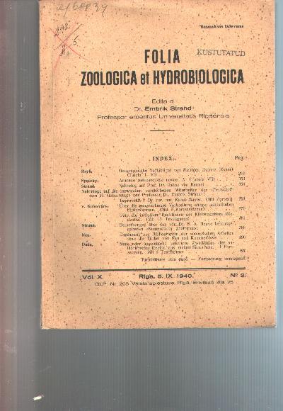 Folia+Zoologica+et+Hydrobiologica+Vol+X+Nr.2