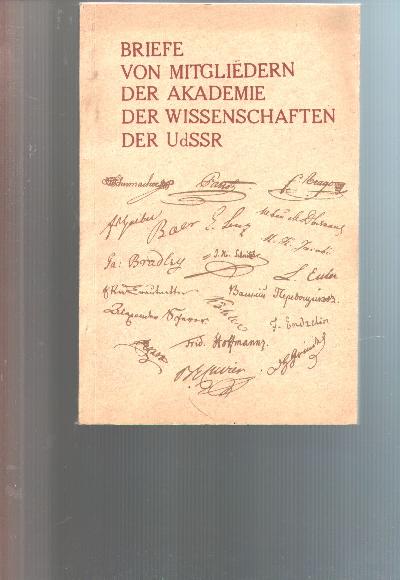 Briefe+von+Mitgliedern+der+Akadamie+der+Wissenschaften+der+UdSSR++Katalog