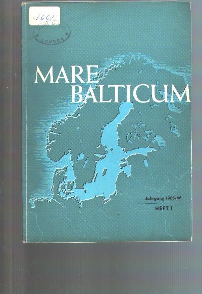 Mare+Balticum+Heft+1++Jahrgang+1965%2F66