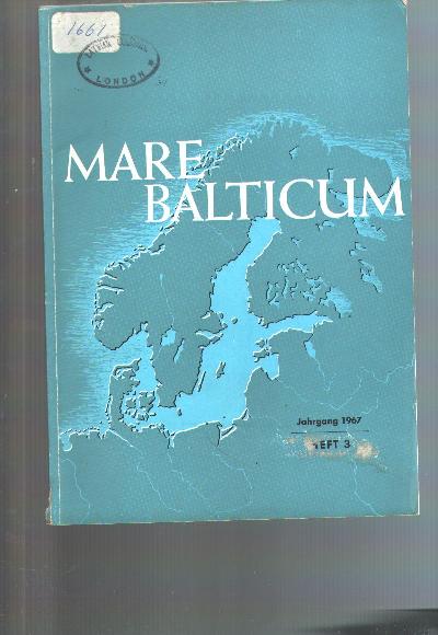 Mare+Balticum+Heft+3++Jahrgang+1967