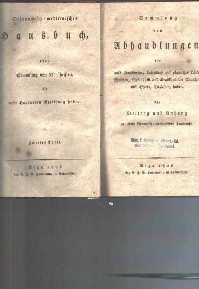 Sammlung+von+Abhandlungen%2C+die+aufs+Hauswesen%2C+besonders+auf+physisches+Leben%2C+Erziehen%2C+Gesundheit+und+Krankheit+der+Menschen+und+Thiere%2C+Beziehung+haben.+Als+Beitrag+und+Anhang+zu+jedem+%C3%B6konomisch-medicinischen+Hausbuche