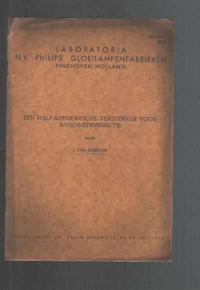 Een+Half++-+Aperiodische+Versterker+vorr+Antennedistributie+++door+J.+van+Slooten