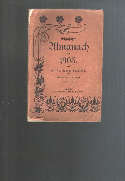 Rigascher+Almanach+f%C3%BCr+1905