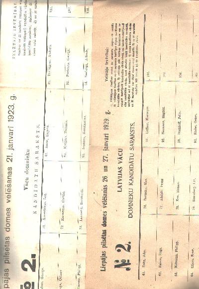 No+2.+Liepajas+pilseta+domes+velesanas+21.+janvari+1923+g.+Vacu+domnieku+Kandidatu+Saraksts%3B++No+2.+Liepajas+pilseta+domes+velesanas+26.+un+27.+janvari+1929+g.+Vacu+domnieku+Kandidatu+Saraksts2+Wahllisten+von+1923+und+1929+der+deutschen+Partei+f%C3%BCr+die+Stadtratwahlen++Libau