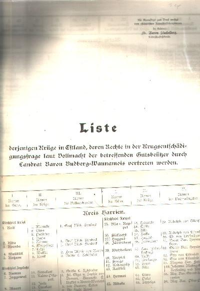 Liste+derjenigen+Kr%C3%BCge+in+Estland%2C+deren+Rechte+in+der+Krugsentsch%C3%A4digungsfrage+laut+Vollmacht+der+betreffenden+Gutsbesitzer+durch+Landrat+Budberg+-+Wannamois+vertreten+werden.