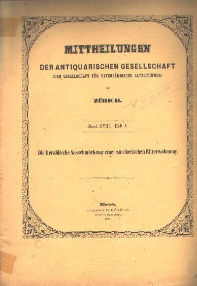 Die+heraldische+Ausschm%C3%BCckung+einer+z%C3%BCricherischen+Ritterwohnung