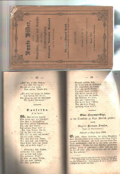 Bunte+Bilder+das+ist+%3A+Geschichten%2C+Sagen+und+Gedichte+nebst+sonstigen+Denkw%C3%BCrdigkeiten+Ehstlands%2C+Livlands%2C+Kurlands+und+der+Nachbarlande++Zweites+Heft