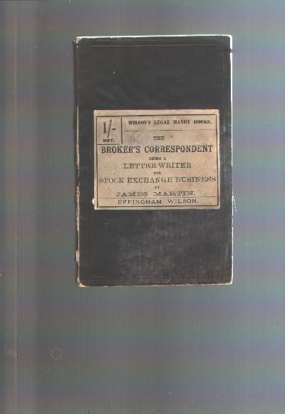 The+Brokers+Correspondent++Being+a+Letter+Writer+for+Stock+Exchange+Business