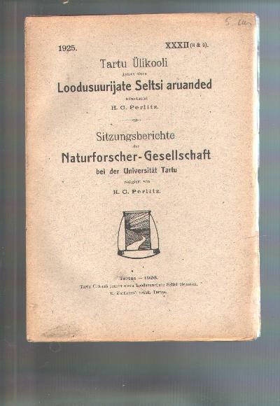 Sitzungsberichte+der+Naturforscher+Gesellschaft+bei+der+Universit%C3%A4t+Tartu++1925+XXXII+%283-4%29