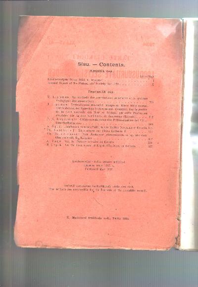 Tartu+%C3%9Clikooli+juures+oleva+Looduduuriate+Seltsi+Aruanded+Toimetanud++Annales+Societatis+rebus+naturae+investigandis+en+Universitate+Tartuensi+Constitutae++XLI+%283-4%29