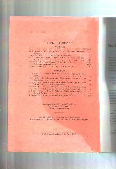 Tartu+%C3%9Clikooli+juures+oleva+Looduduuriate+Seltsi+Aruanded+Toimetanud++Annales+Societatis+rebus+naturae+investigandis+en+Universitate+Tartuensi+Constitutae++XLIII+%281-2%29