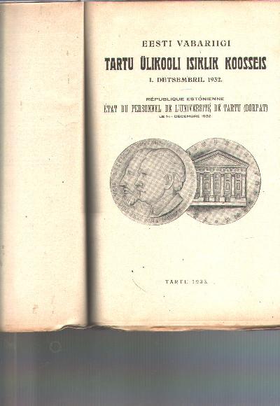 Eesti+Vabariigi+Tartu+%C3%9Clikooli+Toimetused++Acta+et+Commentationes+Universitatis+Tartuensis+%28Dorpatensis%29++C++Annales++XI+-+XIII