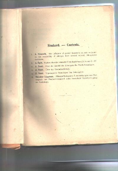 Eesti+Vabariigi+Tartu+%C3%9Clikooli+Toimetused++Acta+et+Commentationes+Universitatis+Tartuensis+%28Dorpatensis%29++A++Mathematica%2C+Physica%2C+Medica++XV