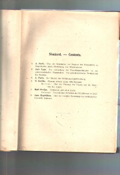 Eesti+Vabariigi+Tartu+%C3%9Clikooli+Toimetused++Acta+et+Commentationes+Universitatis+Tartuensis+%28Dorpatensis%29++A++Mathematica%2C+Physica%2C+Medica++XVI