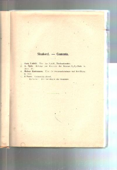 Eesti+Vabariigi+Tartu+%C3%9Clikooli+Toimetused++Acta+et+Commentationes+Universitatis+Tartuensis+%28Dorpatensis%29++A++Mathematica%2C+Physica%2C+Medica++XIX