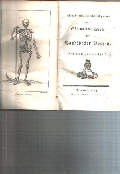 Asmus+omnia+sua+Secum+portans+oder+s%C3%A4mmtliche+Werke+des+Wandsbecker+Bothen++Erster+bis+F%C3%BCnfter+Theil+in+zwei+B%C3%A4nden