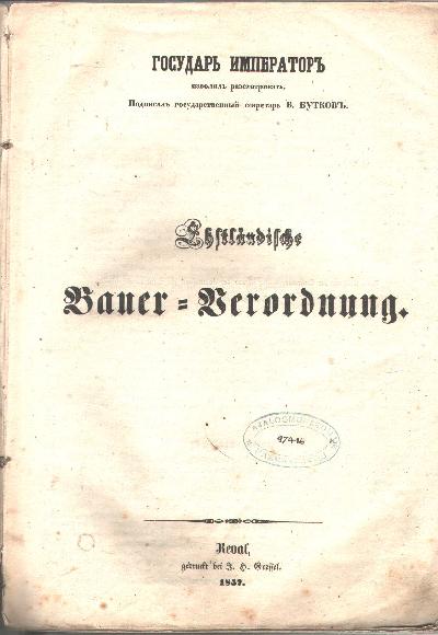 Ehstl%C3%A4ndische+Bauer+-+Verordnung