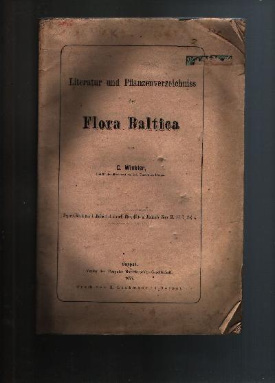 Literatur+und+Pflanzenverzeichniss+der+Flora+Baltica