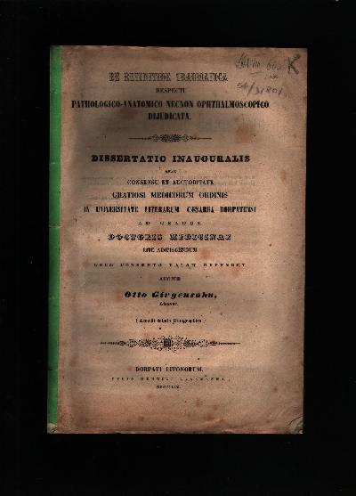 De+Retinitide+Traumatica+Respectu+pathologico-anatomico+necnon+ophthalmoscopico+dijudicata