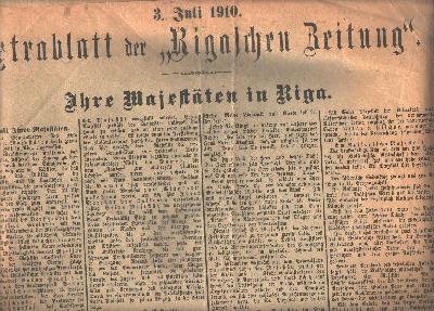 3.+Juli+1910.+Extrablatt+der+%22Rigaschen+Zeitung%22++Ihre+Majest%C3%A4ten+in+Riga