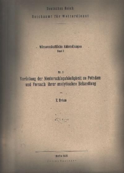 Verteilung+der+Niederschlagsh%C3%A4ufigkeit+zu+Potsdam+und+Versuch+ihrer+analytischen+Behandlung