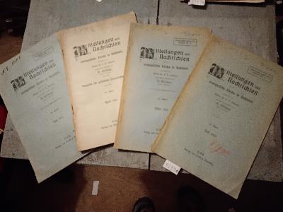 Mitteilungen+und+Nachrichten+f%C3%BCr+die+evangelische+Kirche+in+Russland++Juli+1910%2C+M%C3%A4rz+1911%2C+April+1911%2C+September+-+November+1911++4+Hefte