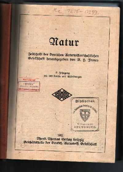 Natur+Zeitschrift+der+Deutschen+naturwissenschaftlichen+Gesellschaft+2.+Jahrgang