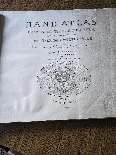 Hand - Atlas über alle Theile der Erde nach dem neuesten Zustande und über das Weltgebäude - Front Cover