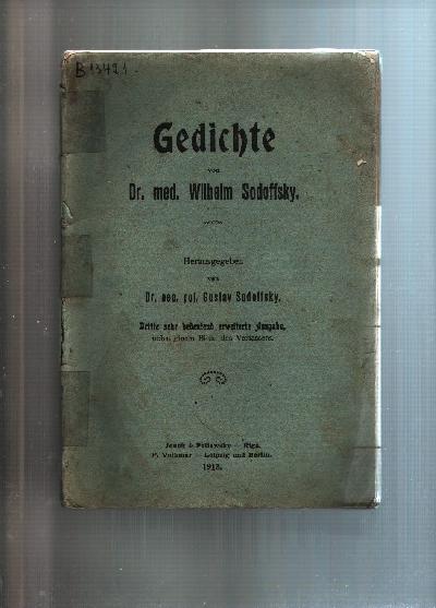 Gedichte+von+Dr.+med.+Wilhelm+Sodoffsky