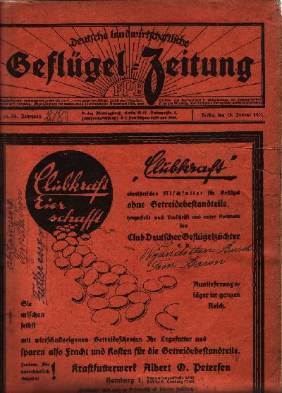 Deutsche+landwirtschaftliche+Gefl%C3%BCgel+-+Zeitung+Nr.21%2C23%2C26%2C29%2C33+++33.+Jg.%2C+und++Nr+14%2C16%2C19%2C21%2C22%2C23%2C28%2C29%2C++34.+Jahrgang+und+Nr.+31+35+Jahrgang+%28vom+15.+Januar+1931+bis+28.+April+1932%29