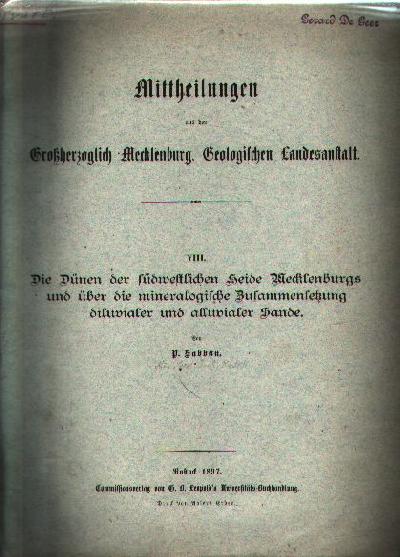 Die+D%C3%BCnen+der+s%C3%BCdwestlichen+Heide+Mecklenburgs+und+%C3%BCber+die+mineralogische+Zusammensetzung+disuviealer+und+alluvialer+Sande.