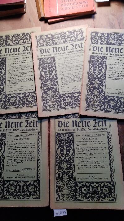 Die neue Zeit  Wochenschrift der deutschen Sozialdemokratie   Heft Nr. 32/33/34/35/36  30. Jg.  - Front Cover
