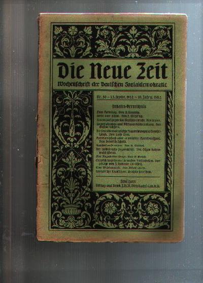 Die+neue+Zeit++Wochenschrift+der+deutschen+Sozialdemokratie+++Heft+Nr.+50++30.+Jg.+